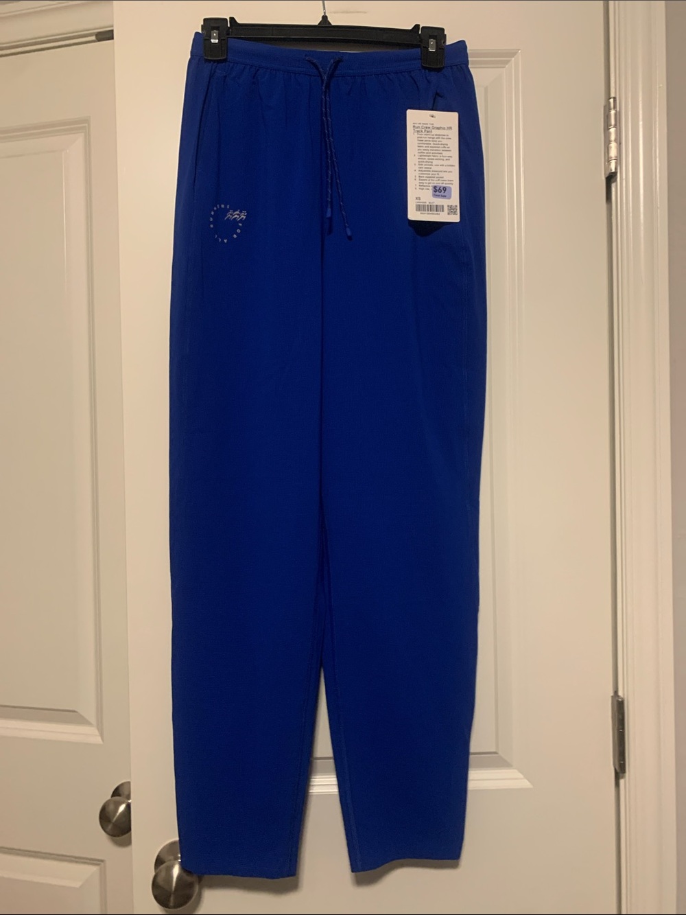 lululemon athletica Run Crew Graphic HR Track Pant, Galactic Cobalt, Sz XS, NWT